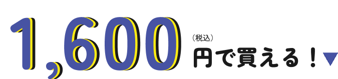 1,600円(税込)で買える！​